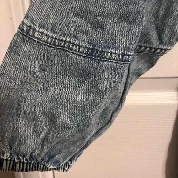 Time and Tru Women's Button Front Denim Mini Dress with Long Sleeves, Size M - Picture 14 of 14